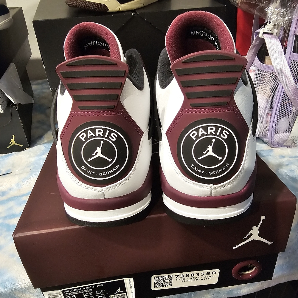 JORDAN 4 PSG DS SIZE 9.5 - Picture 6 of 9